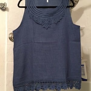 🌈3/$36! BNIB 3X BLUE SLEEVELESS SUMMER BLOUSE